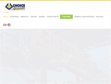 Tablet Screenshot of choice-cargo.com.pe